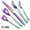 Multicolor, variant on Just Houseware Rose Gold Silverware Set 20 Pieces, Stainless Steel Flatware Set, Titanium Plating Cutlery Set, Knives Forks Spoons Service for 4