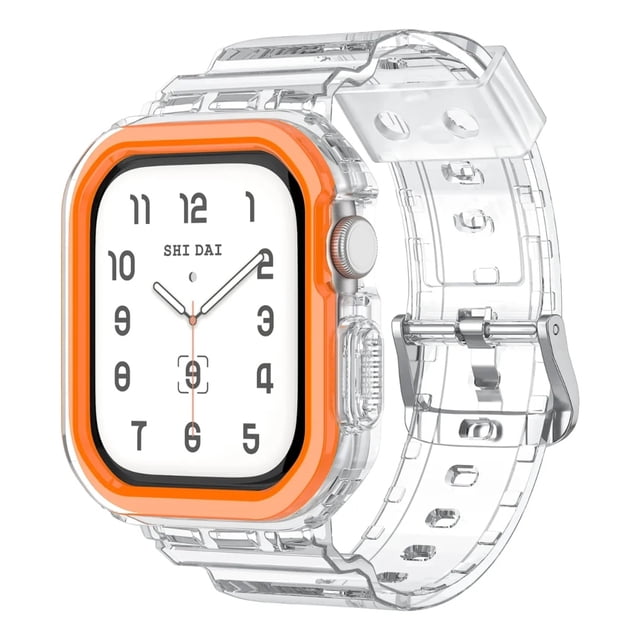 Correa de Silicona Transparente para Apple Watch Serie 10, 42/46mm