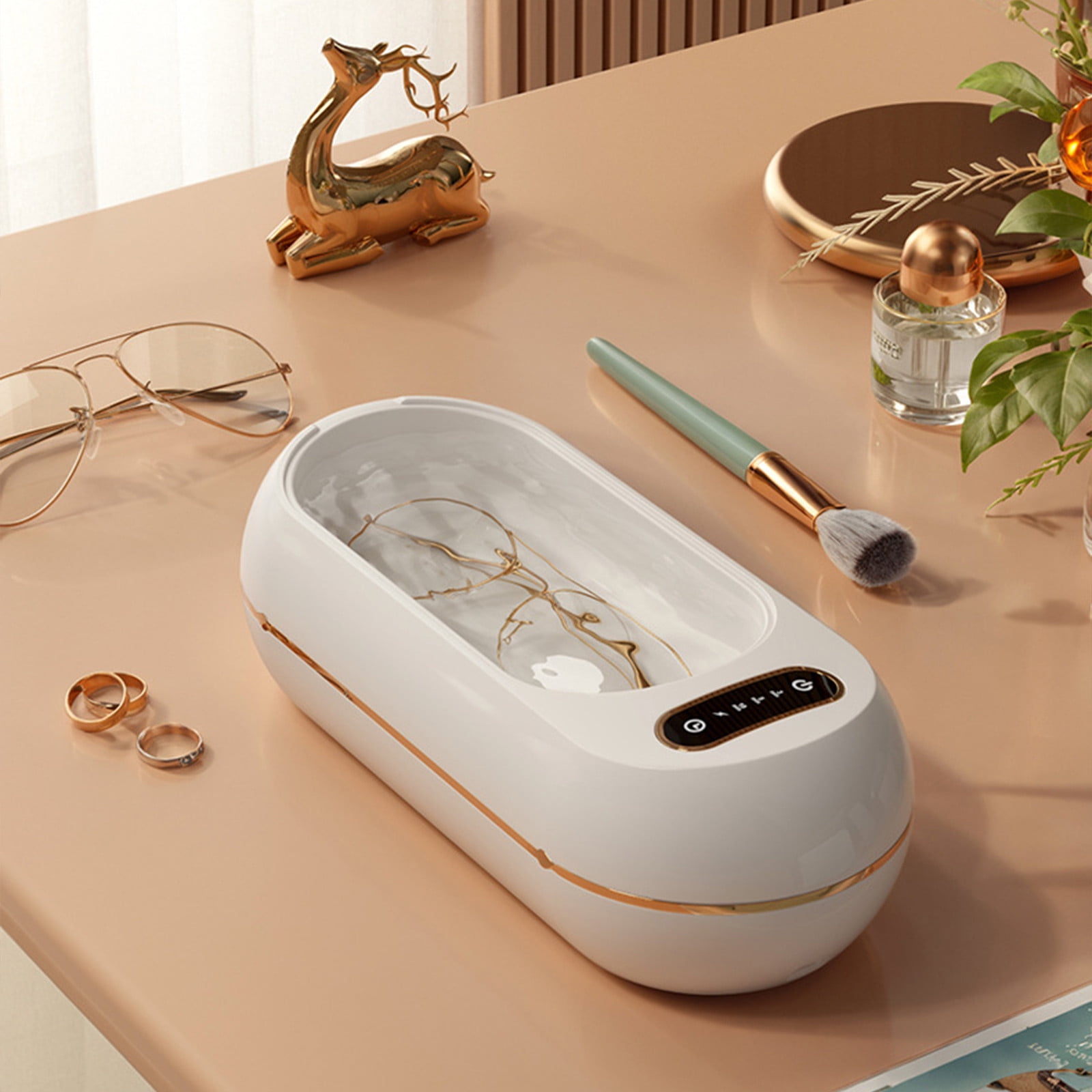Specollect Clearance 2 Portable Small Frequency Vibration Sonic Jewelry Cleaner, 3/5/10 Minutes Timed Cleaner Machine for Jewelry, Eyeglasses, Rings, Watch Strap, Dentures, Jewelry