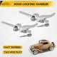 thumbnail image 4 of 2Pcs Car Door Outside Locking Handles MATCHING LOCKS for Ford 1932 3-Window Coupe for Ford 1933 1934, 4 of 5