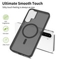 thumbnail image 3 of for Samsung Galaxy S24 Ultra Case: Magnetic Translucent Matte Shockproof Slim Compatible with MagSafe - Military Grade Drop Proof Hard Back Anti-Fingerprint Protective Cell Phone Cover,Darkpurple, 3 of 7