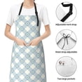 thumbnail image 6 of Fuzoiu Daisy Plaid Blue Print Adjustable Waterproof Apron with Pockets,Waterproof Apron for Cooking, Gardening, and Art Projects, 6 of 8
