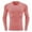 Pink, variant on ZUKMRJPC Men's Compression Shirts Long Sleeve High Elastic Slim Fit Crewneck Pullover Running Workout Athletic Gym Baselayer Undershirts