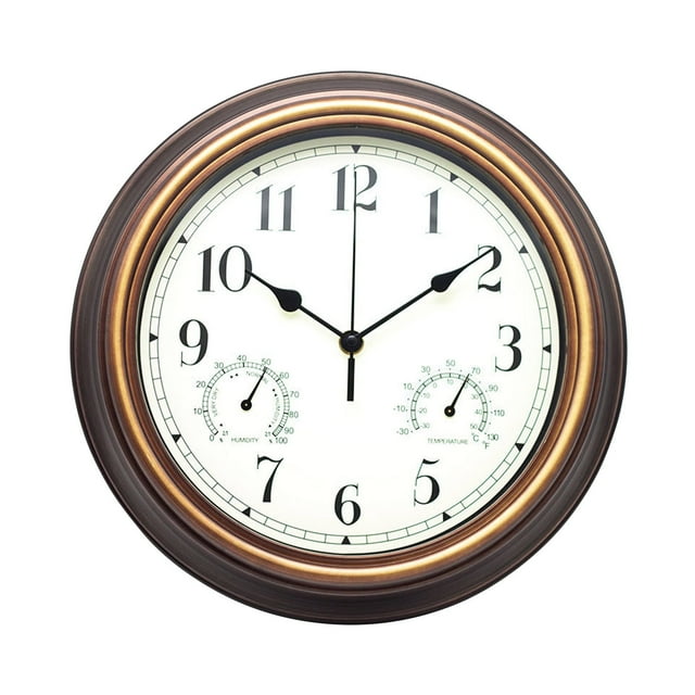 TIMIFIS Plastic Hygrometer Outdoor Garden Retro Clock Temperature Measurement Hygrometer 12 Inches Tools&Home Improvement