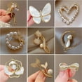 thumbnail image 2 of 1PCS Nouvelle Broche Fleur de Tulipe Dorée Design Élégant Sens Pierre Blanche Rose Bijoux de Luxe Haute Qualité, A1, 2 of 3