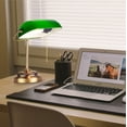 thumbnail image 4 of Newhouse Lighting Morgan Antique Green Adjustable Energy-Efficient LED Bankers Desk Lamp, 4 of 10