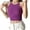 Purple, variant on Tbopshirt Tank tops for Women,Womens tops,Women's Solid Color Matching Slim Bottom Suspender With Round Neck,T-shirt Vest Tee Blouse,Camisoles for Women Plus