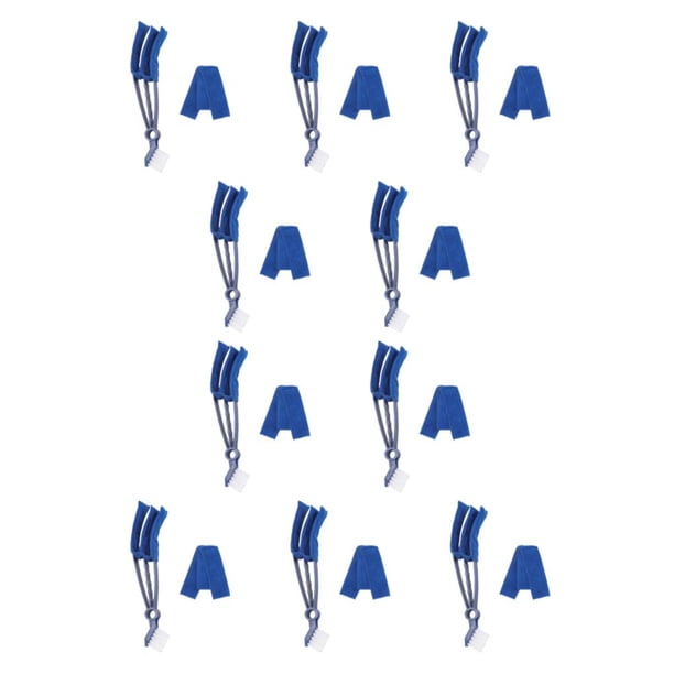 Cepillo de limpieza de ventanas Wosthever resistente a impactos con limpiador de microfibra Azul 10Conjunto