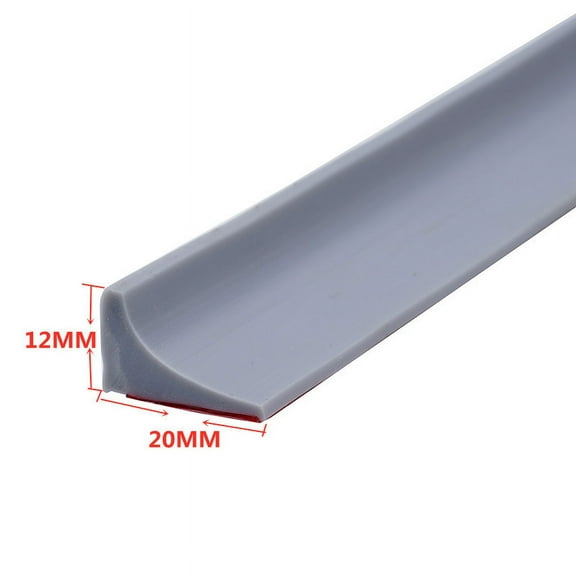 Oraceous Water Dam Strip TPE Water Dam Barrier Collapsible Shower Water Guard Self-Adhesive Threshold Seal for Bathroom Water Containment