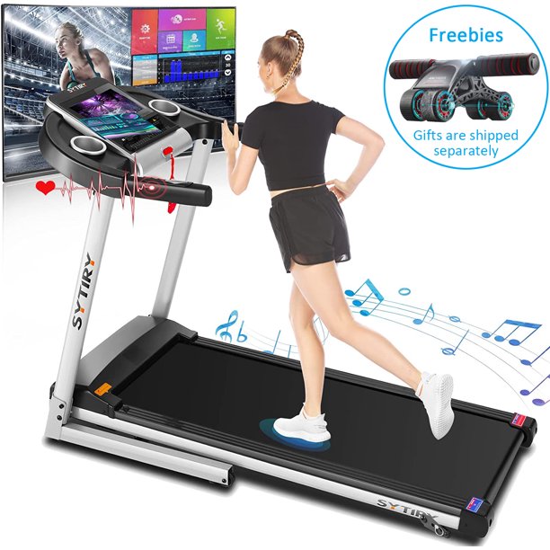 Treadmill with 10" HD TV Movie Touchscreen and 3D Virtual Sports Scene