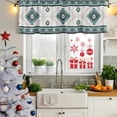 thumbnail image 6 of Green Beige Boho Valances for Windows, Decorative Rod Pocket Window Valance Curtains, Vintage Ethnic Tribal Southwestern Short Curtain Drapes for Kitchen/Bathroom/Living Room, 2 Panels, 60" W x 18" L, 6 of 8
