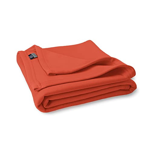 MV Sport Couverture de Chandail en Molleton Surdimensionnée – Couverture en Tricot Polaire (Orange)
