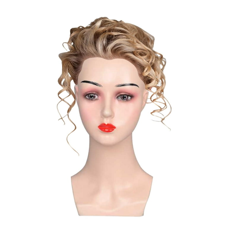 Bald Mannequin Head With Stand Holder Cosmetology Manikin Head Wig Display