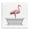 Flamingo Bathtub Tropical, variant on Stupell Industries Rustic Lodge Flamingo Standing Antique Bathtub Black Floating Frame Canvas Art, 18 x 18, by Annalisa Latella