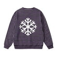 thumbnail image 6 of Lorytime Kids Sweatshirt for Christmas Unisex Snowflakes Shirt Crew Neck Long Sleeve Pullover Soft Tops Purple 14 Years, 6 of 7