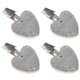 thumbnail image 3 of Heart Shape Tablecloth Weights 4Pcs Premium Marble And Aluminum For Stylish Table Decoration In Garden And Home, 3 of 3