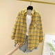 thumbnail image 4 of HongQid Womens Button Down Shirts Long Sleeve Plaid Lightweight Business Casual Blouse Top, 4 of 4