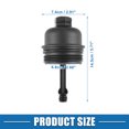 thumbnail image 4 of Unique Bargains Engine Oil Filter Housing Cover Cap A1661800138 for Mercedes-Benz VANEO 414 Plastic Black, 4 of 6