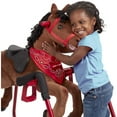 Radio Flyer, Chestnut Plush Interactive Riding Horse with Sounds, Ride