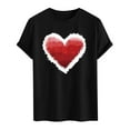 thumbnail image 3 of PNTUTB Valentine's Day Men's Fashion Themed Prints Short Sleeve Crew Neck Casual Loose Comfortable T-shirt, 3 of 5