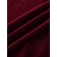 thumbnail image 5 of AURA Plus Size Burgundy Knit Midi Dress V Neck Lantern Long Sleeve High Waist A Line, 5 of 6