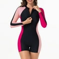 thumbnail image 2 of LOPECY-Sta One Piece Swimsuit for Women Modest Long Sleeve Swimsuits for Women Bathing Suit Rash Guard Surfing One Piece High Neck Swimwear, 2 of 9