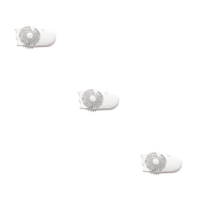 Ventilador portátil Naiovety Estilo de la historieta para dormitorio oficina viaje Blanco