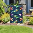 thumbnail image 5 of Pixel Colorful Bright Dragonflies Double Sided Garden Flag Decorative Weather Resistant Yard Flag, Large DIY Vertical Flag for Farmhouse Patio Lawn, 28x40 Inch, 5 of 6
