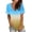 Blue summer womens Shirt, variant on Womens Shirts and Blouses,Summer Tops for Women Casual Gradient V Neck T-Shirts Short Sleeve Ombre Tunic Tops Blouse Basic Plus Size Tops
