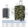 thumbnail image 6 of Daiia Light Green Excavator Luggage Cover, Thickened Washable Travel Luggage Covers, Elastic Unique Baggage Covers for 18-20 inch Luggage-Large, 6 of 9