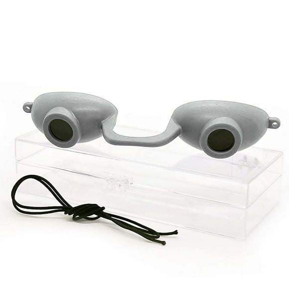 Super Sunnies EVO Flex Tanning Goggles - FDA Compliant Tanning Glasses - UV Tanning Bed Goggles For Tanning Eye Protection - Allows Visibility - With a Clear Case/Box (Grey)