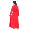 thumbnail image 6 of ThePirateDressing Women’s Renaissance Medieval Peasant Smocked Maxi Dress, 100% Rayon, 6 of 6