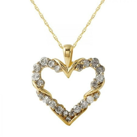 Foreli 1CTW Diamond 14K Yellow Gold Necklace