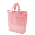 thumbnail image 1 of PRINxy - Bolsa de ducha de malla, bolsa de almacenamiento de viaje, bolsa de playa portátil, organizador de cosméticos, bolso de mano de malla, bolsa de ducha de viaje, bolsa de mano para gimnasio,, 1 of 8