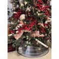 thumbnail image 2 of Collar para Árbol de Navidad BIRDROCK HOME 4 paneles metal plateado, 2 of 9