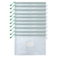 thumbnail image 2 of Toolix Clearance! Mesh Zipper Pouch A4 10 Pack Zipper Pouch With Label Pocket Plastic Mesh Zipper Pouch Large Mesh Zipper Pouch Mesh Zipper Pouch Large Zipper Pouch Bags Board Game Storage,G, 2 of 9