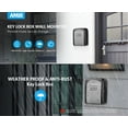 thumbnail image 3 of Key Lock Box, Key Lock Box Wall Mounted 4 Digit Combination Key Storage Box Key Safe Box Key Security Box for Home Outside Warehouse Office Silver, 3 of 9
