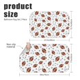 thumbnail image 3 of Football Arrow White Pattern Bath Mat Set Of 2,Non-Slip Rug for Bathroom,Kitchen,Bedroom,Entrance, 30x17 and 23.5x15.7 Inches, 3 of 5