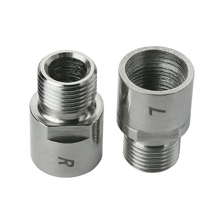 Sti Pedal Set - 1 Pair Bike Pedal Extender, Adapter for 9/16 Inch Threaded Pedals Chrome-molybdenum Steel Bicycle Pedal Extenders Set ,Silver