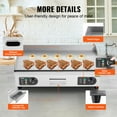 thumbnail image 2 of VEVOR Commercial Electric Griddle, 2800W Countertop Flat Top Grill, 122℉-572 ℉ Adjustable Temp, 28in Stainless Steel Griddle Grill with 2 Shovels, for Home Restaurant(No Plug), 2 of 9
