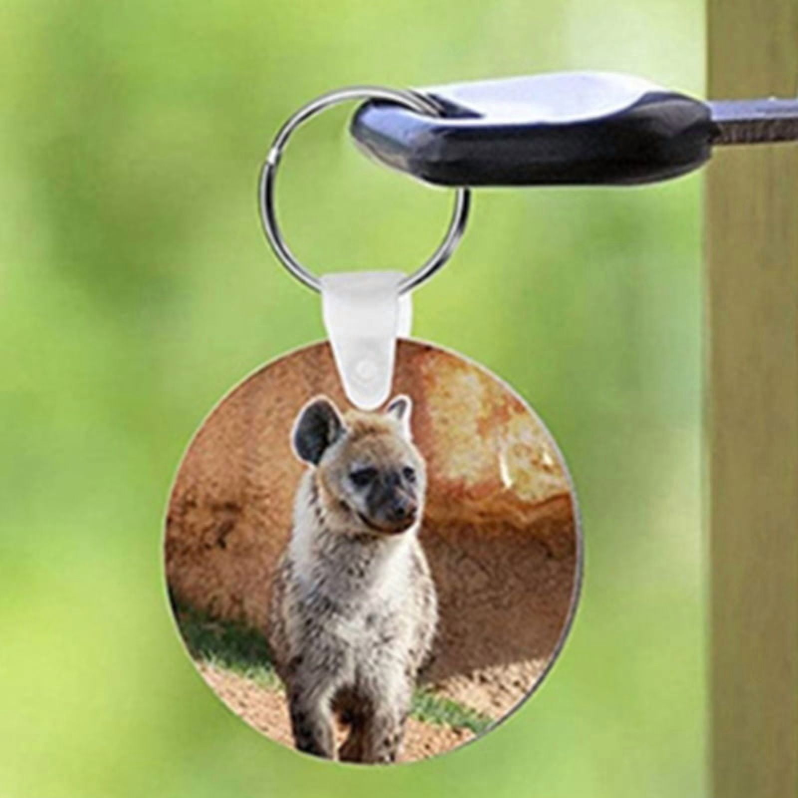 MDF Blank Keychain with for Key Ring Double-Side Printed Heat Transfer Keychain for Christmas Valentine Graduation Prese