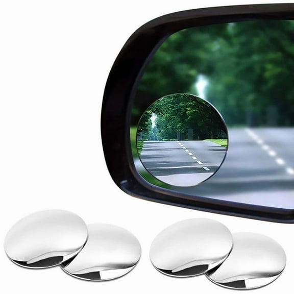 Copper SKY 4 Piece Round Adjustable Blind Spot Mirrors, Vehicle Type Universal, Blind Spot Mirror, 2" Round HD Glass Frameless Convex Rear View Mirror