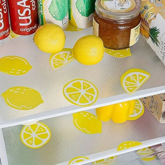 Waterproof Refrigerator Liners (4pcs), Washable Mats Protect Shelves from Spills