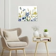 thumbnail image 3 of Farmhouse Floral Wall Art for Living Room,Blue and Yellow Flower and Butterfly Canvas Wall Art Rustic Wildflower Picture Wall Decor Framed Artwork for Bedroom Bathroom Decor,12L x 16W inches, 3 of 6