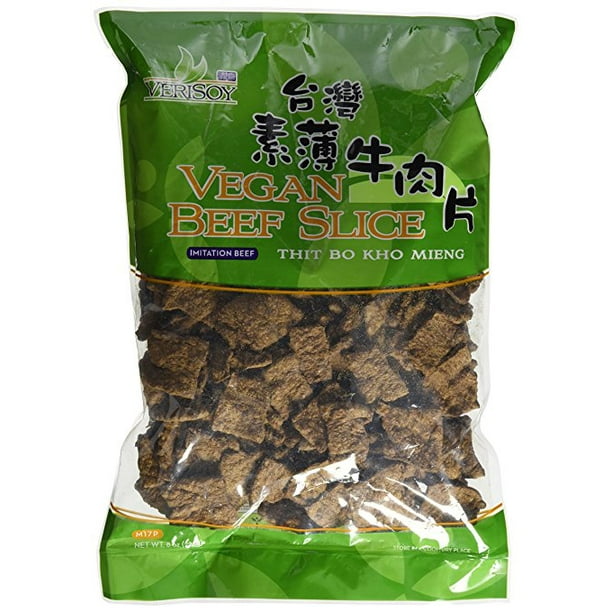 Vsoy Meatless, Vegan Soy Textured BEEF SLICE, Soy Protein , Vegetarian