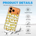 thumbnail image 4 of Case For Apple iPhone Air / 17 Pro / 17 Pro Max Series Case, Slim Thin Transparent Flexible Clear TPU Shockproof Phone Case For iPhone 17 Series, Yellow Hearts (1), 4 of 6