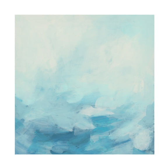 Canvas Wall Art - June Erica Vess 'Sea Shadows I' Wall Art for Living Room, Bedroom, or Office Décor by Trademark Fine Art - 14 x 14 Inches