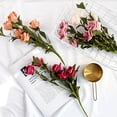 thumbnail image 2 of 1 Branch Artificial Flower Flexible Versatile 8 Heads Charming Wedding Fake Rose Flower with Stem Household Supplies, 2 of 7