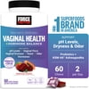 Force Factor Vaginal Health + Hormone Balance, Probiotic Supplement for Women with 5 Billion CFU & KSM-66 Ashwagandha, Tropical Punch, 60 Soft Chews
