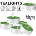 thumbnail image 2 of Paquete de 100 velas perfumadas para aromaterapia primaveral durante 4 horas, 2 of 6